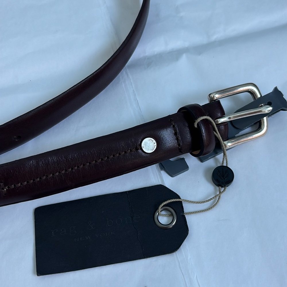 NEW rag & bone men’s brown dress belt 36”